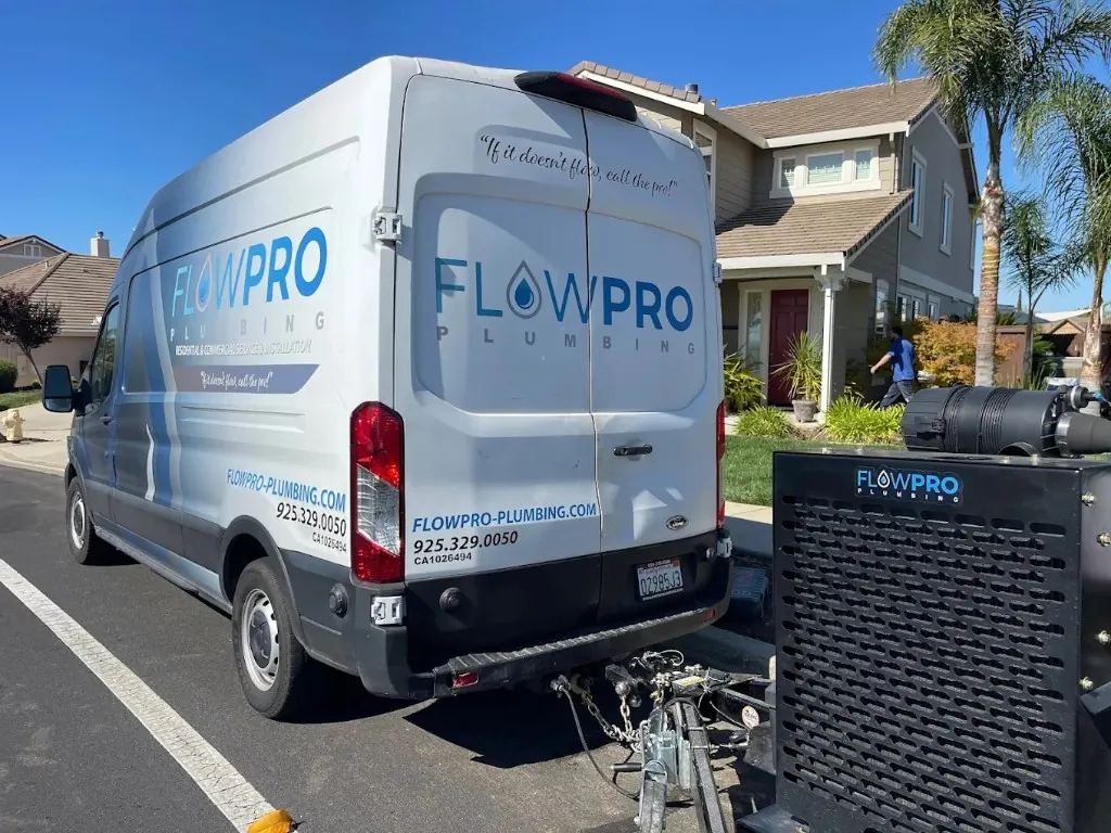 Flow Pro Plumbing service van ready for same-day dispatch