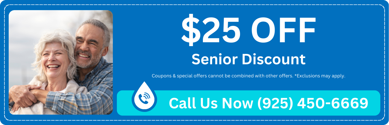 Coupon offering $25 off for seniors on plumbing services in California. Discount applies to all plumbing services, including upgrades, repairs, installation, replacement, maintenance, and tune-ups. Coupons and special offers cannot be combined with other offers. Exclusions may apply. Search for affordable senior discounts on plumbing services, local plumbing repairs, plumbing installation discounts, and senior plumbing maintenance offers. Keywords: plumbing services near me, affordable plumbing services near me, local plumbing services near me, plumbing upgrades near me, plumbing repairs near me, plumbing installation near me, plumbing replacement near me, plumbing maintenance near me, plumbing tune-up near me, senior plumbing discounts near me, senior plumbing repair discounts near me, plumbing service discounts for seniors near me, plumbing installation discounts for seniors near me, plumbing maintenance discounts for seniors near me, plumbing services near me, local plumbing services, residential plumbing services, commercial plumbing services, emergency plumbing services, affordable plumbing services, professional plumbing services, experienced plumbers near me, trusted plumbing services, full-service plumbing, top-rated plumbing services, reliable plumbing services, licensed plumbing services, expert plumbing services, same-day plumbing services, quality plumbing services, drain cleaning services, water heater installation, tankless water heater installation, pipe repair services, sewer line repair, faucet repair and installation, toilet repair and installation, water filtration system installation, sump pump services, garbage disposal repair, pipe replacement services, leak detection services, trenchless sewer repair, sewer video inspection, water softener installation, tankless water heater repair, bathroom plumbing services, kitchen plumbing services, emergency plumbing repair, plumbing maintenance services, pipe insulation services, plumbing upgrades, plumbing tune-ups, Faucet Repair and Installation Antioch, Faucet Repair and Installation Bethel Island, Faucet Repair and Installation Brentwood, Faucet Repair and Installation Byron, Faucet Repair and Installation Concord, Faucet Repair and Installation Pleasant Hill, Faucet Repair and Installation Knightsen, Faucet Repair and Installation Oakley, Faucet Repair and Installation Pittsburg, Faucet Repair and Installation Walnut Creek, Faucet Repair and Installation Discovery Bay, Faucet Repair and Installation Bay Point, Faucet Repair and Installation Clayton.