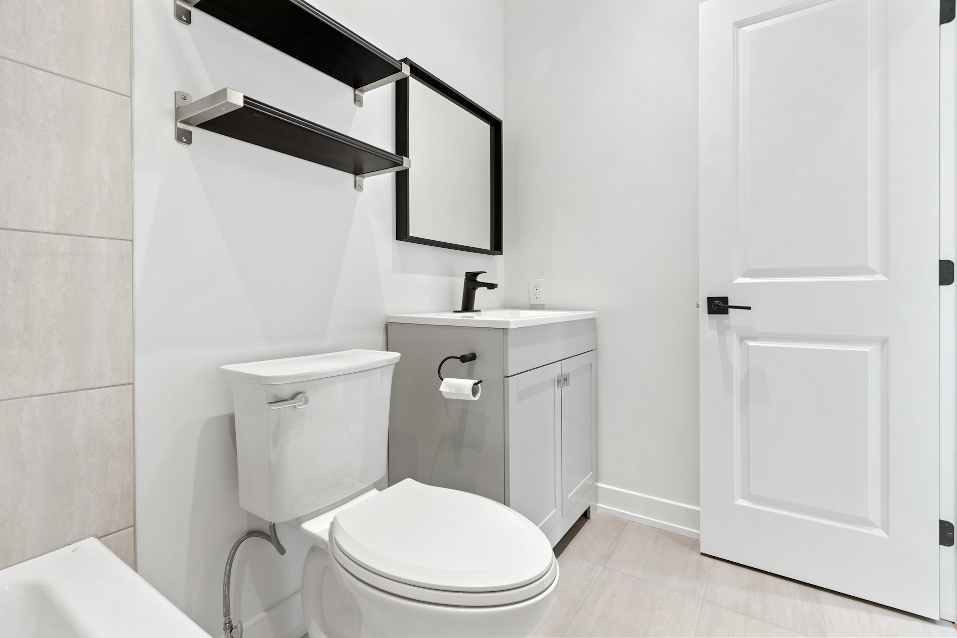 Home toilet installation