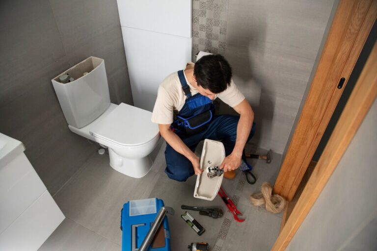A professional plumber installing a new toilet, ensuring compliance with local plumbing codes and regulations. Flow Pro Plumbing provides expert toilet installation services, following local plumbing standards and ensuring proper installation for optimal performance. Contact Flow Pro Plumbing for reliable toilet installation and plumbing services. We offer toilet installation, toilet replacement, local plumbing codes, plumbing regulations, professional toilet installation, licensed plumber, toilet installation services, plumbing services near me, plumbing inspection, toilet installation compliance, plumbing code requirements, bathroom plumbing, toilet installation contractors, plumbing repairs, plumbing installation near me, residential toilet installation, licensed toilet installers, affordable toilet installation, plumber for toilet installation, expert toilet installation services, toilet installation experts near me.