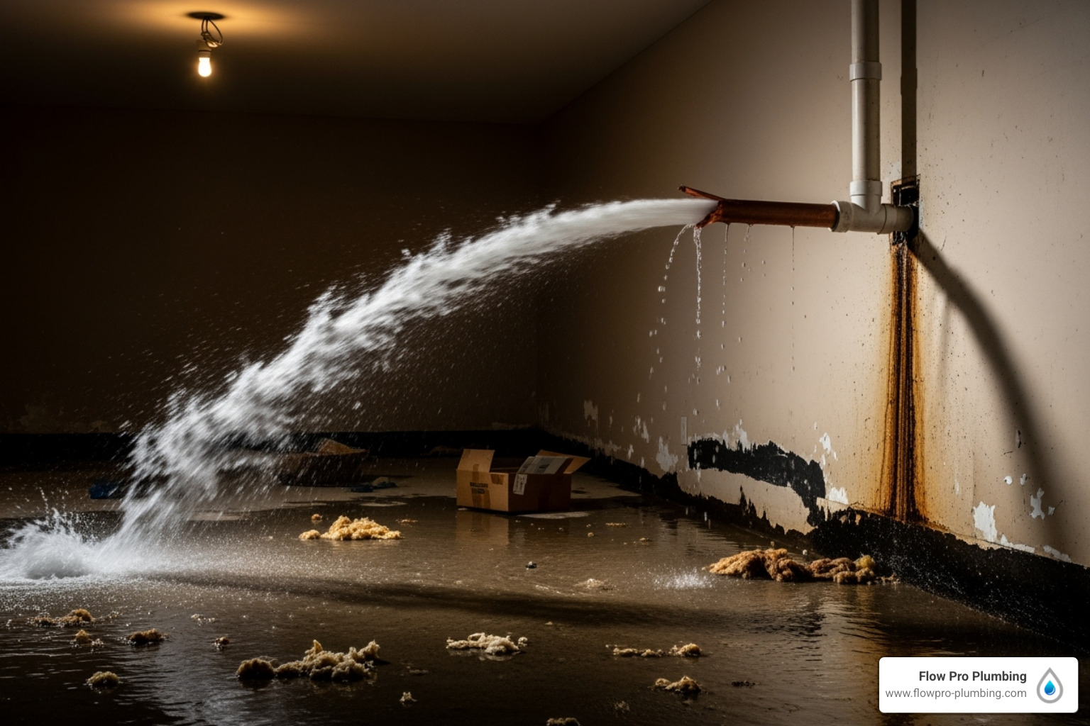 Home burst pipe repair