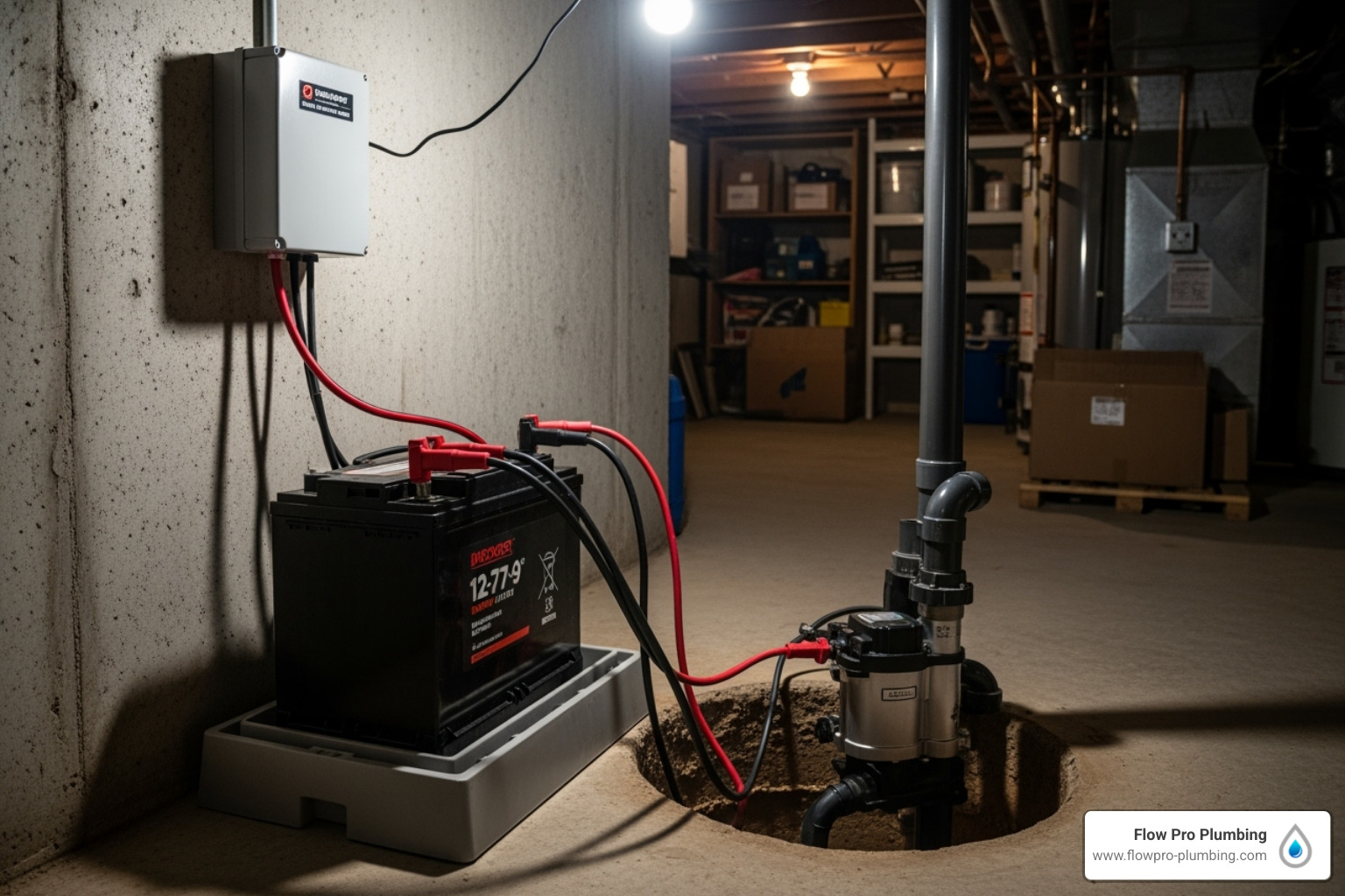 Home sump pump battery replacement