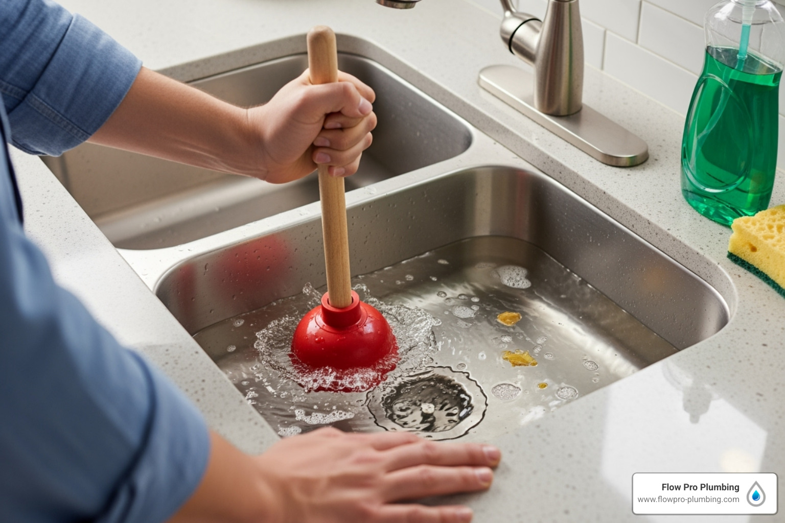 Home clogged sink repair
