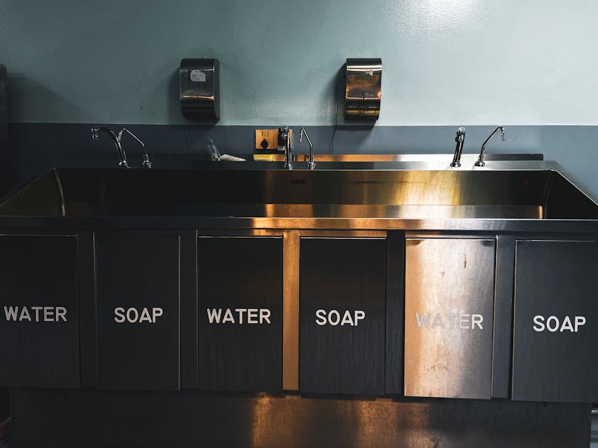 Home commercial sink plumbing
