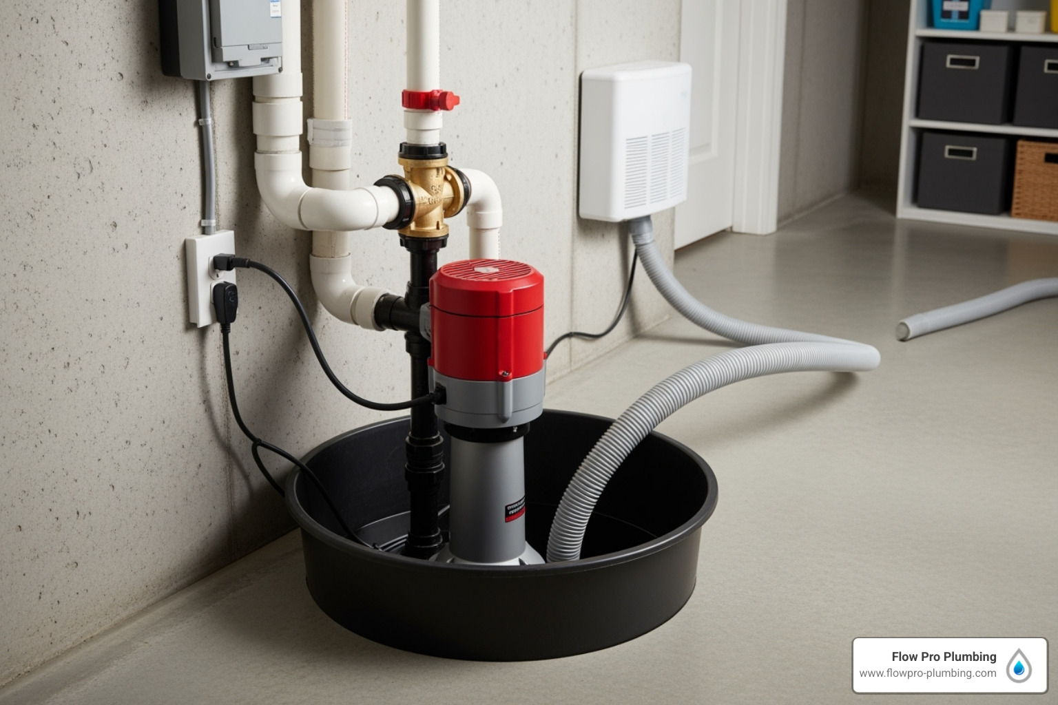 Home install basement sump pump
