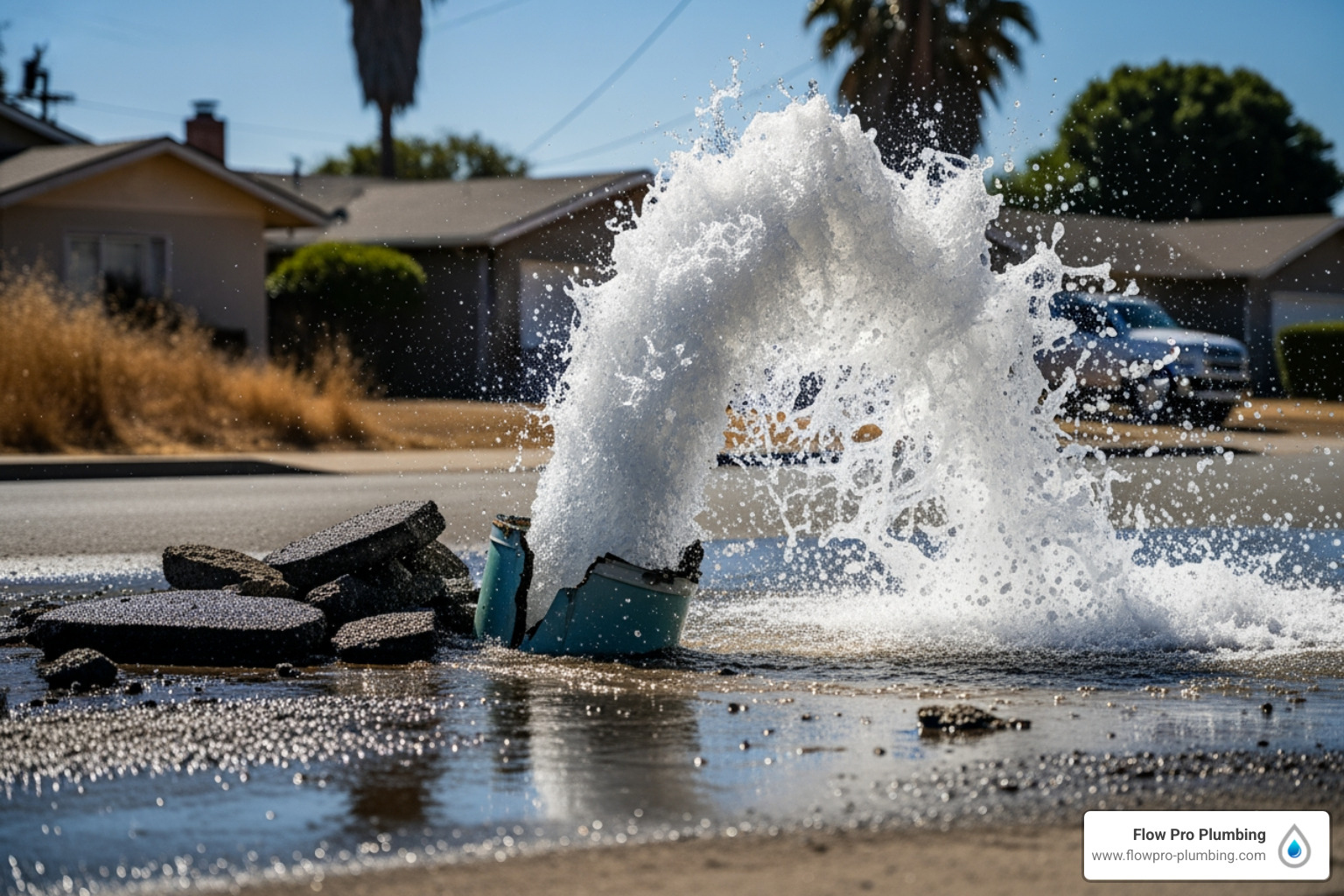 Home burst water pipe in bethel island, ca