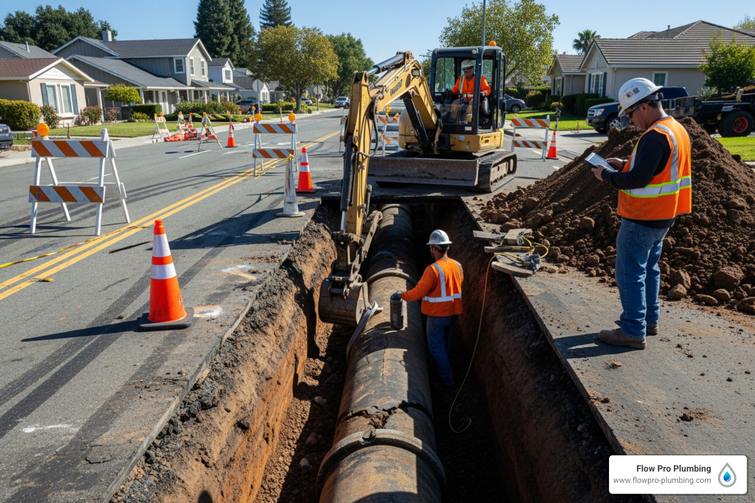 Home sewer main line repair concord ca