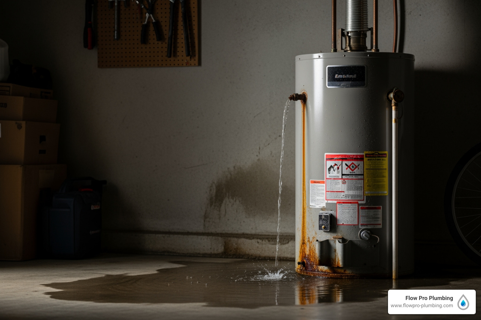 Home hot water heater leaking in brentwood, ca